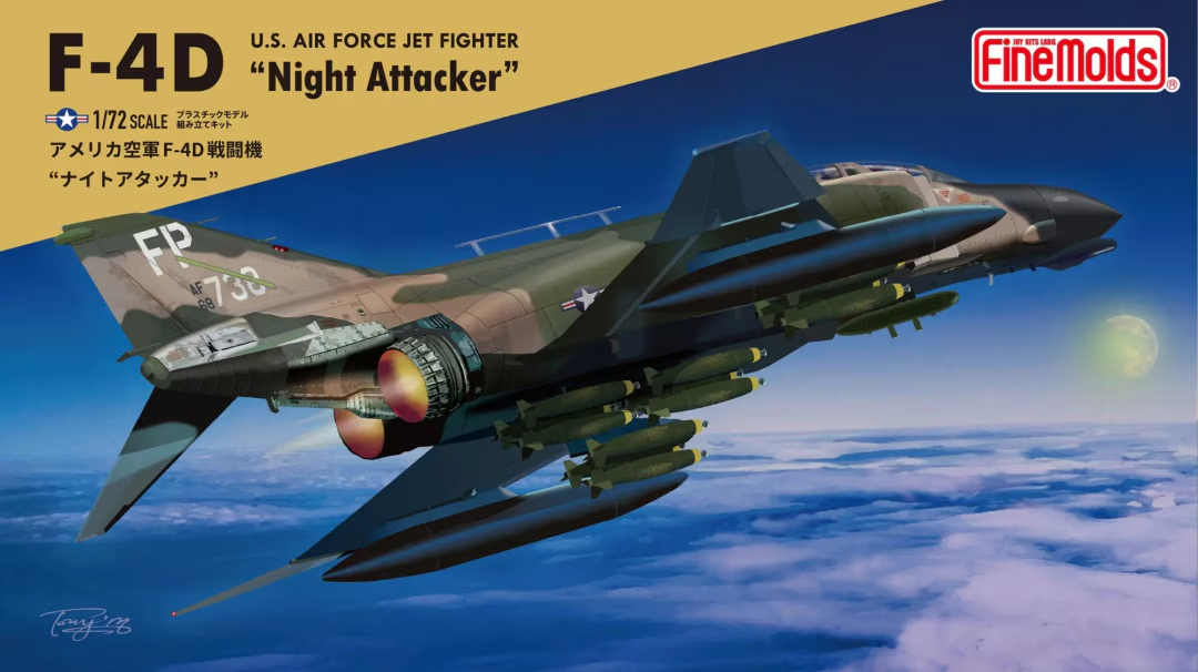 Fine Molds 72747 U.S. Air Force Jet Fighter F-4D "Night Attacker" 1/72