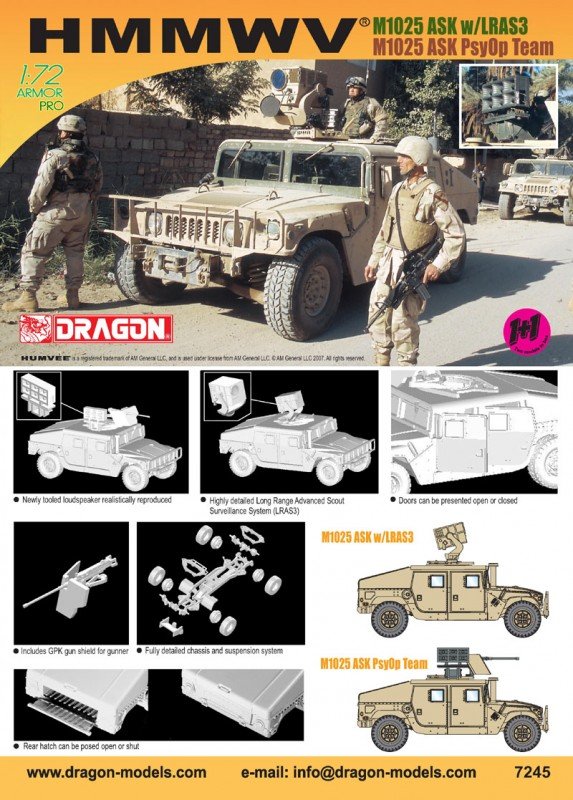 Dragon 7245 M1035 + M1069 1/72 – immagine 2