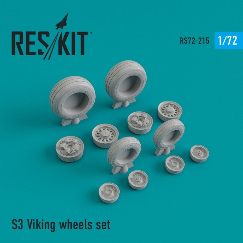 RESKIT RS72-0215 ​​S-3 Viking, jeu de roues 1/72