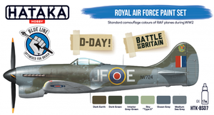 Hataka HTK-BS07 BLUE LINE – Royal Air Force paint set 6x17ml – immagine 2