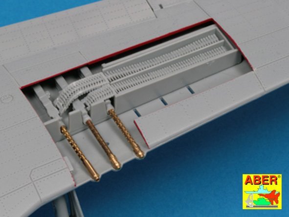 Aber A32108 Set of 6 turned US cal .50 (12,7mm) Browning M2 barrels for P-51 Mustang (1/32) – image 7