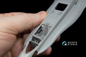 Quinta Studio QD48040 F/A-18С (late) 3D-Printed &amp;amp; coloured Interior on decal paper (for Kinetic) 1/48 – immagine 5