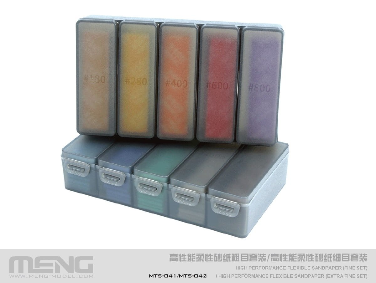 Meng Model MTS-041 High Performance Flexible Sandpaper ( FineSet ) ( zestaw do szlifowania ) – immagine 7