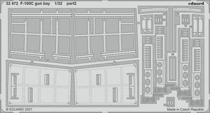Eduard 32472 F-100C gun bay TRUMPETER 1/32 – zdjęcie 2