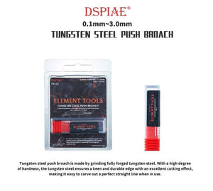 Broche de poussée en acier au tungstène DSPIAE PB-22 de 2,2 mm