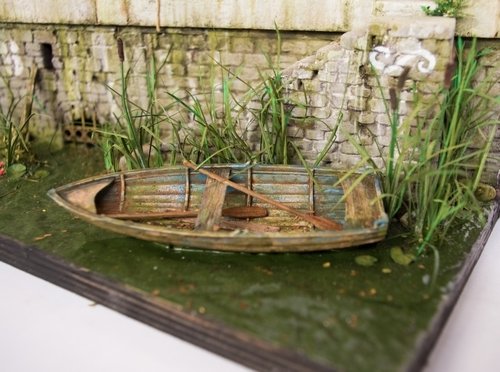 RT-Diorama 35308 Diorama Base: &amp;quot;Marne River Port&amp;quot; WWI 1/35 – immagine 3