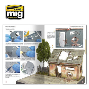 AMMO of Mig Jimenez 6135 HOW TO MAKE BUILDINGS. BASIC CONSTRUCTION AND PAINTING GUIDE (English) – immagine 7