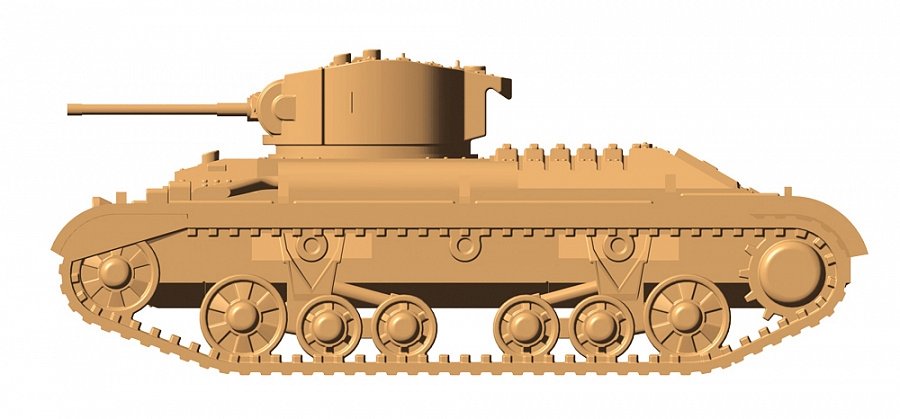 Zvezda 6280 British Infantry Tank &amp;quot;Valentine” II 1/100 – Bild 4