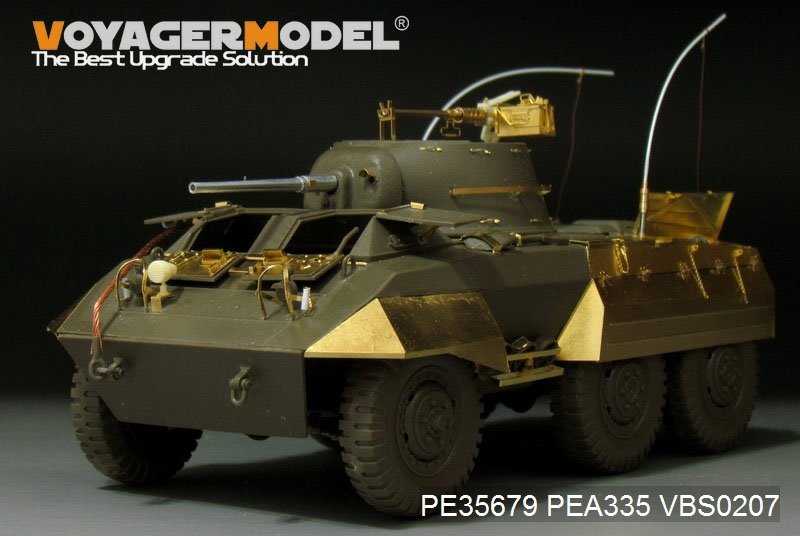 Voyager Model PE35679 WWII US M8 light armored car basic(B ver include Gun barrel）(For TAMIYA 35228) 1/35 – Bild 2