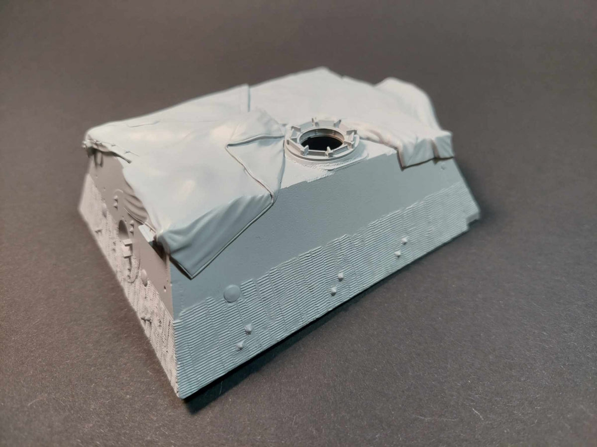 Panzer Art RE35-752 Elefant&amp;quot;coque supérieure avec bâche en toile 1/35  – image 5