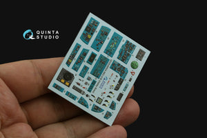 Quinta Studio QDS-48504 MiG-31B 3D-Printed &amp;amp; colored Interior on decal paper (Hobby Boss) (Small version) 1/48 – image 3