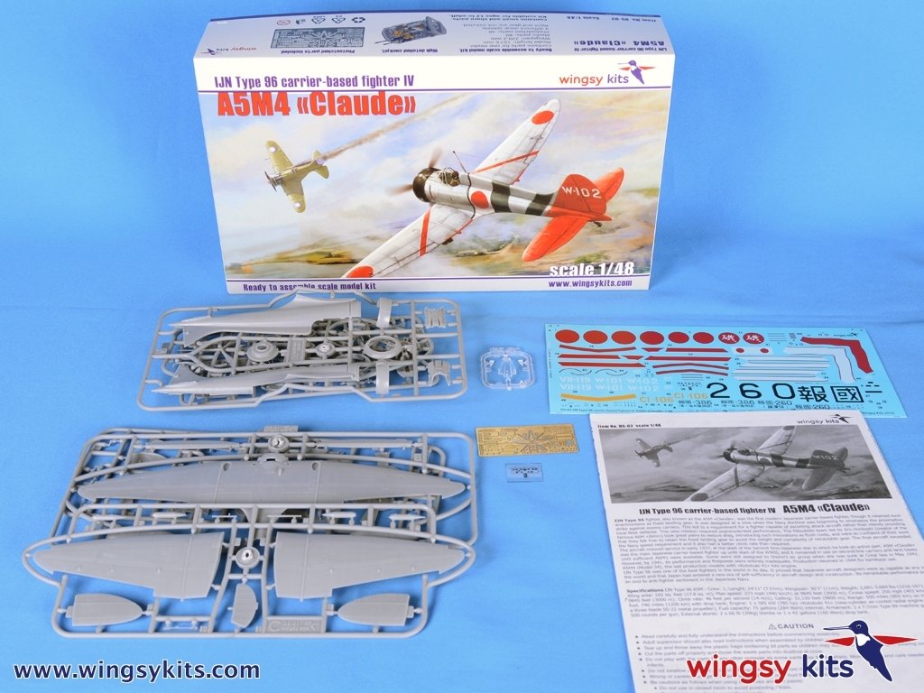 Wingsy Kits D5-02 IJN Type 96 carrier-based fighter IV A5M4 “Claude” 1/48 – zdjęcie 2