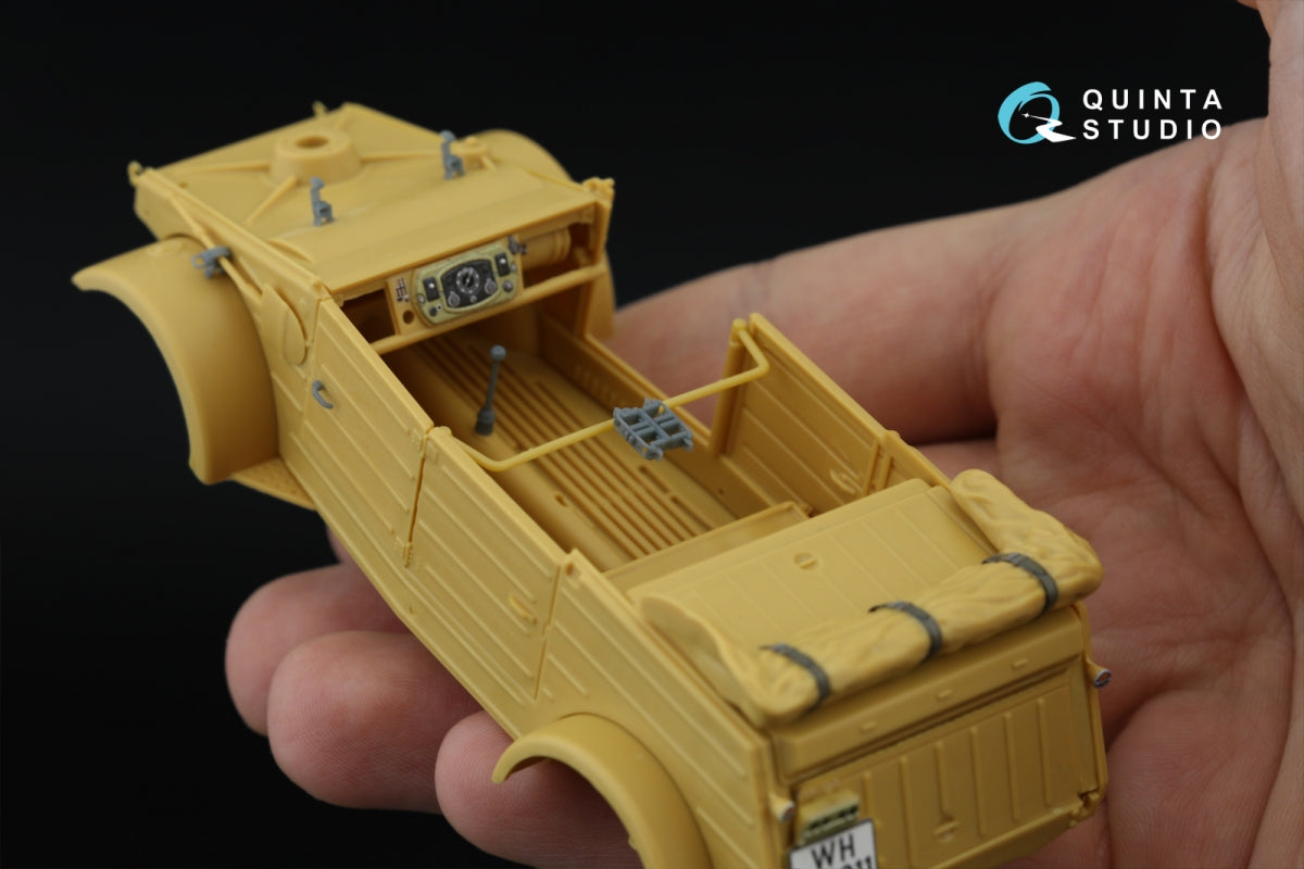 Quinta Studio QD+35143 Kubelwagen Type 82 3D-Printed &amp;amp; coloured Interior on decal paper (Hero) (with 3D-printed resin parts)1/35 – zdjęcie 12