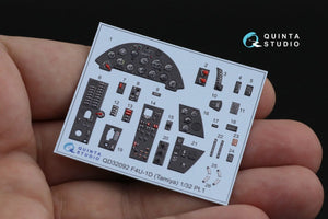 Quinta Studio QD32092 F4U-1D 3D-Printed &amp;amp; colored Interior on decal paper (Tamiya) 1/32 – image 4