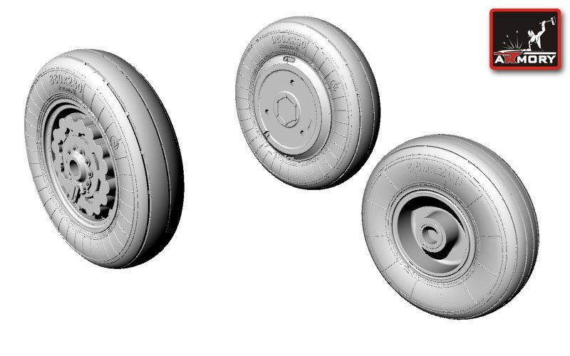 Armory Models AW48008 Sukhoj Su-17/-22 wheels 1/48 – Bild 3