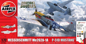 Airfix 50183 Messerschmitt Me262 &amp;amp; P-51D Mustang Dogfight Double - Gift Set 1/72