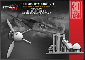 RESArm 48-02003 BF 109G - MESSERSCHMITT Correction Kit(3D resin printing) 1/48