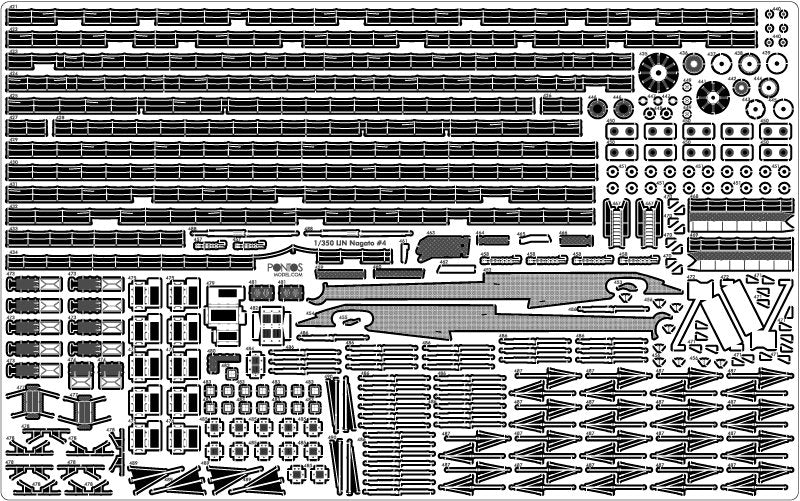 Pontos 35029F1 IJN NAGATO 1941 Detail Up Set 1/350 – Bild 31