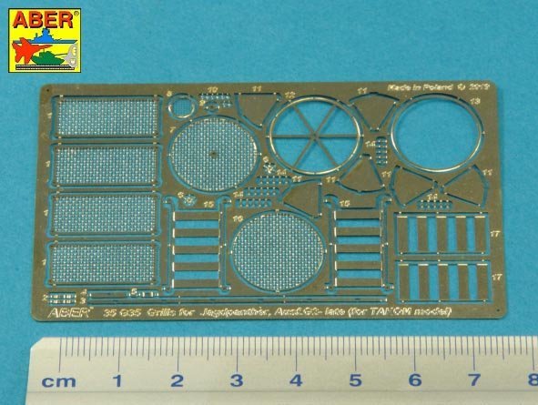 Aber 35G35 Grilles for Panther, Ausf.G; Jagdpanther, Ausf.G2 - Late Models for Takom 1/35 – Bild 3