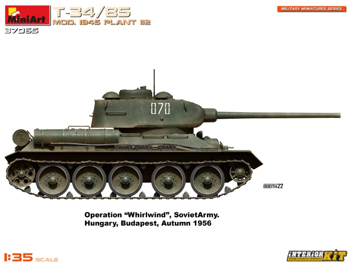 MiniArt 37065 T-34/85 MOD. 1945. PLANT 112. INTERIOR KIT 1/35 – zdjęcie 17