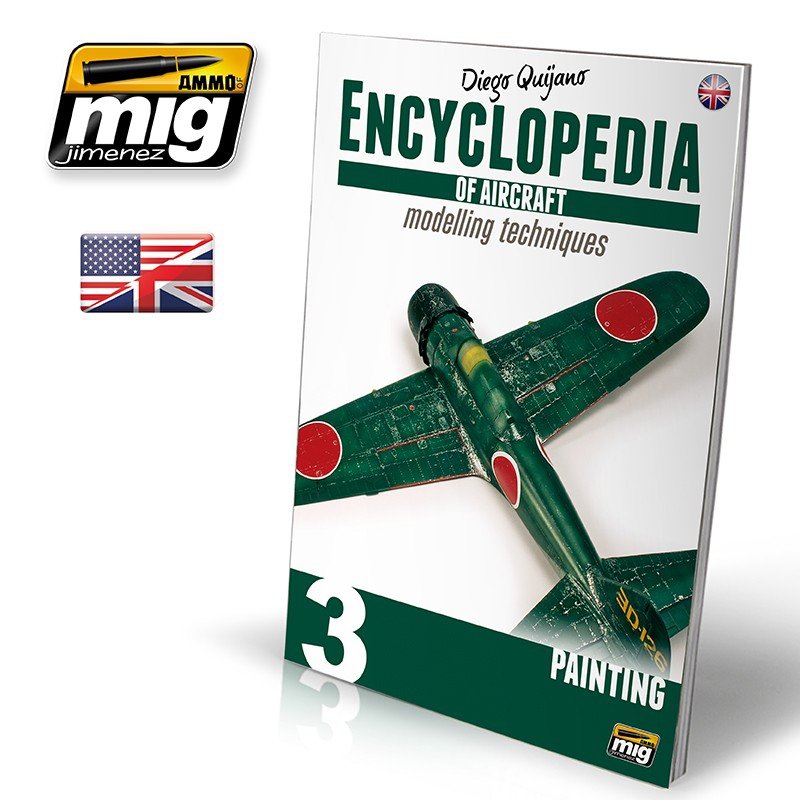 AMMO de Mig Jimenez 6052 ENCYCLOPÉDIE DES TECHNIQUES DE MODÉLISME D'AVIONS VOL.3 : PEINTURE (ANGLAIS)