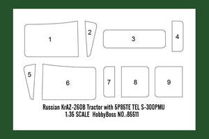 Hobby Boss 85511 Russian KrAZ-260B Tractor with 5P85TE TEL S-300PMU 1/35 – zdjęcie 13