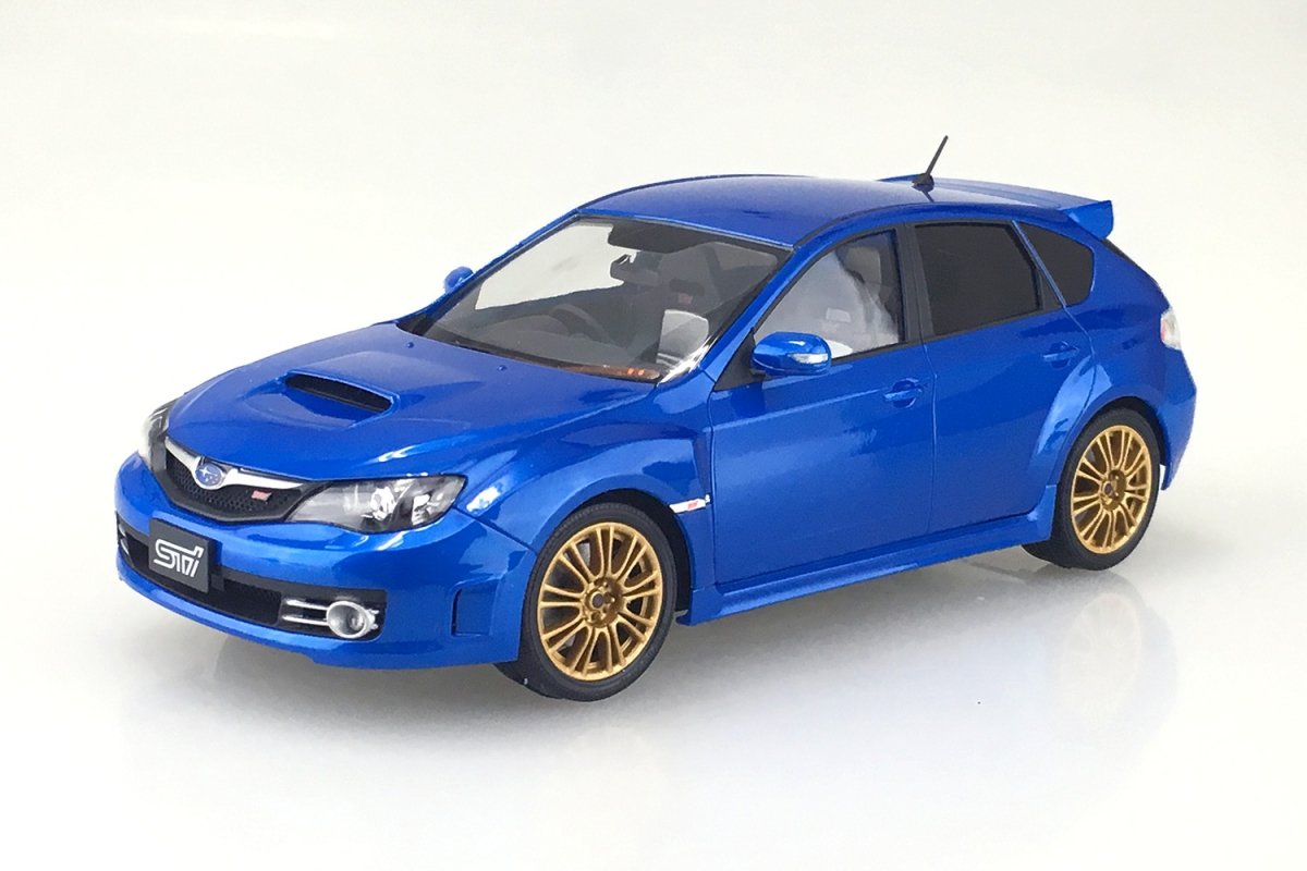 Aoshima 00491 Subaru GRB Impreza WRX Mica Blu 1/24 – immagine 2