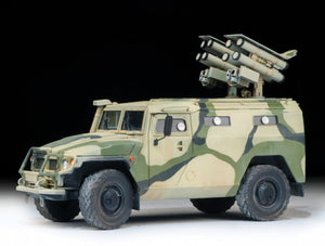 Zvezda 3682 GAZ with AT missile system Kornet D 1/35 – immagine 3