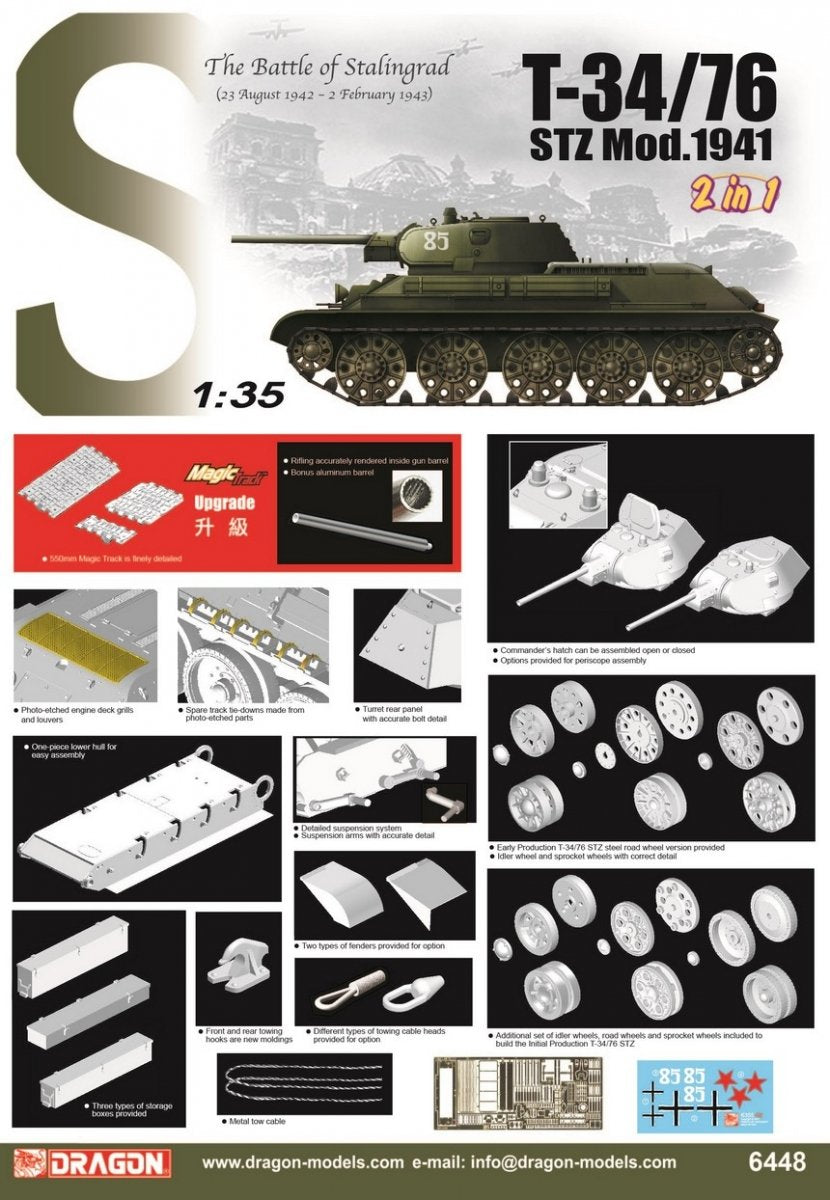 Dragon 6448 T-34/76 STZ Mod.1941 1/35 – Bild 2