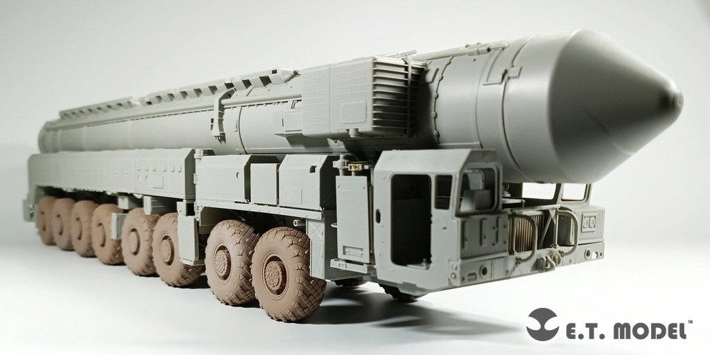 E.T. Model P35-114 15U175 TEL of RS-12M1 Topol-M ICBM complex Sagged wheels For TRUMPETER Kit 1/35 – imagen 5