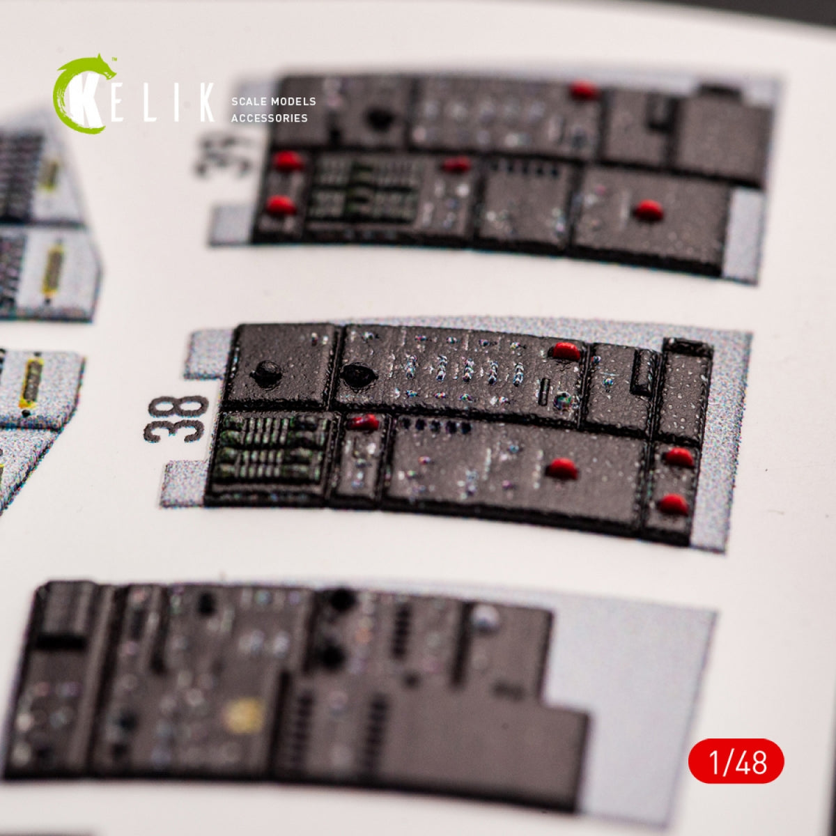 KELIK K48068 F-14A TOMCAT LATE INTERIOR 3D DECALS FOR TAMIYA KIT 1/48 – Bild 5