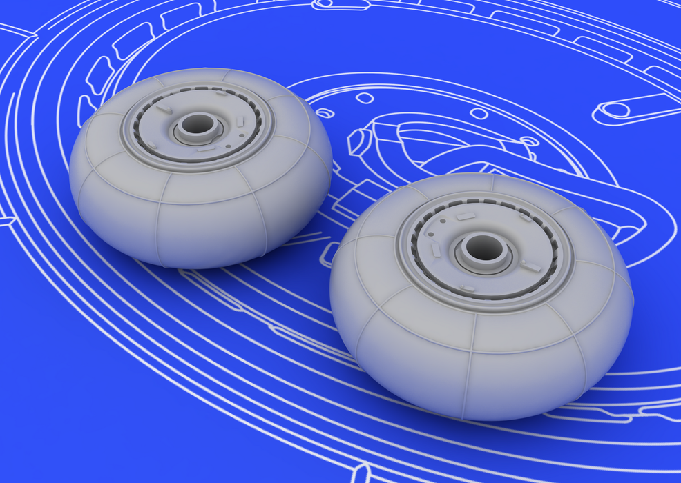 Eduard 672013 Bf 110G wheels 1/72 (EDUARD) – Bild 2