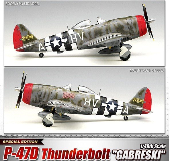 Academy 12222 P-47D Thunderbolt (GABRESKI)1/48 – Bild 5