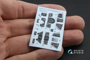 Intérieur imprimé en 3D et coloré sur papier décalcomanie Quinta Studio QD48178 F-14A (pour maquette Hasegawa) 1/48 – image 11
