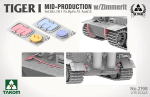 Takom 2198 Tiger I Mid-Production avec Zimmerit Sd.Kfz. 181 Pz.Kpfw. VIAusf. E 1/35 – image 5