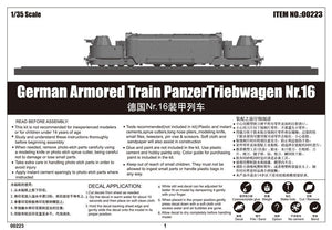 Trumpeter 00223 German Armored Train Panzertriebwagen Nr.16 – immagine 2