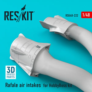 RESKIT RSU48-0222 RAFALE AIR INTAKES FOR HOBBYBOSS KIT (3D PRINTING) 1/48 – immagine 3