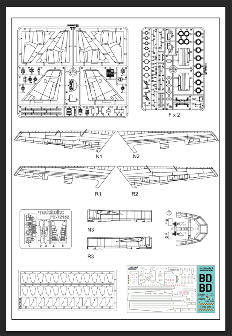 Modelcollect UA72200 B-52H US Stratofortress Bombardier stratégique 1/72 – image 25