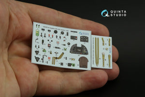 Quinta Studio QD48144 Spitfire PR.XIX 3D-Printed &amp;amp; coloured Interior on decal paper (Airfix) 1/48 – immagine 2