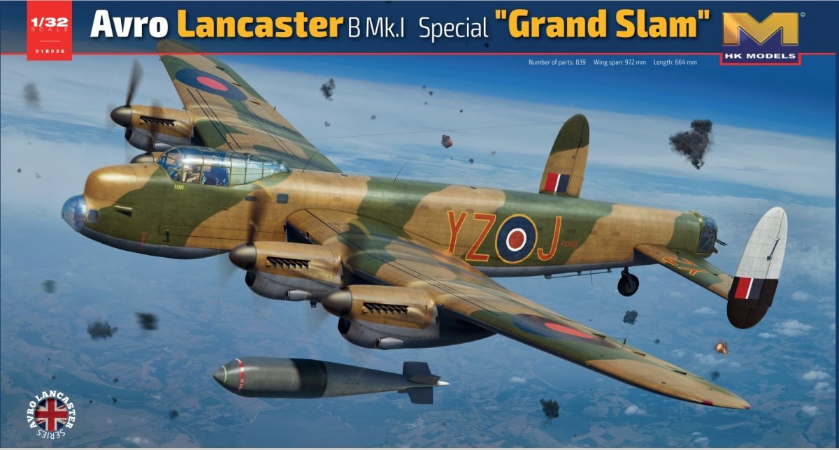 Maquette HK Models 01E038 Avro Lancaster B MK.l Spécial « Grand Chelem » 1/32