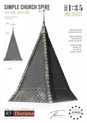 RT-Diorama 35421 Simple Church Spire 1/35 – immagine 2