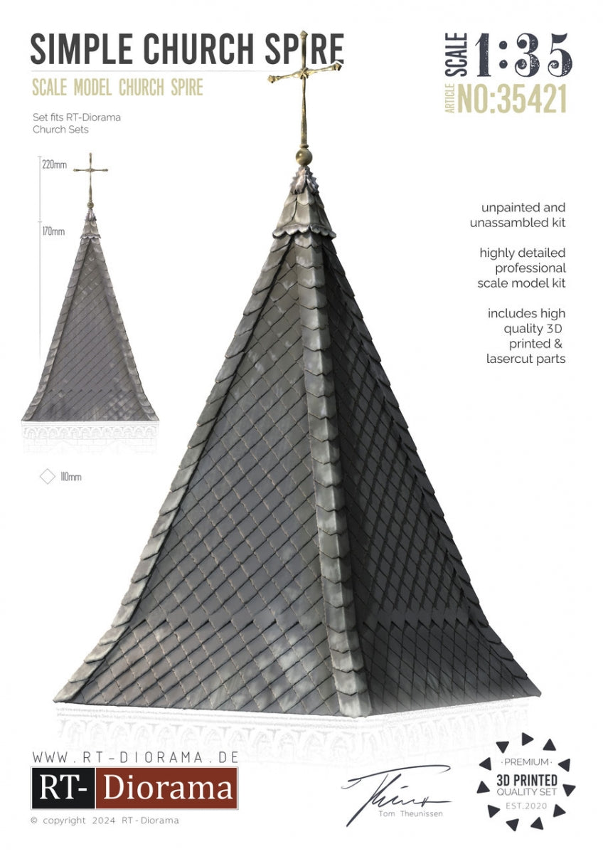 RT-Diorama 35421 Simple Church Spire 1/35 – immagine 2
