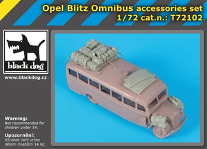 Black Dog T72102 Opel Blitz Omnibus accessories set for Roden 1/72 – imagen 2