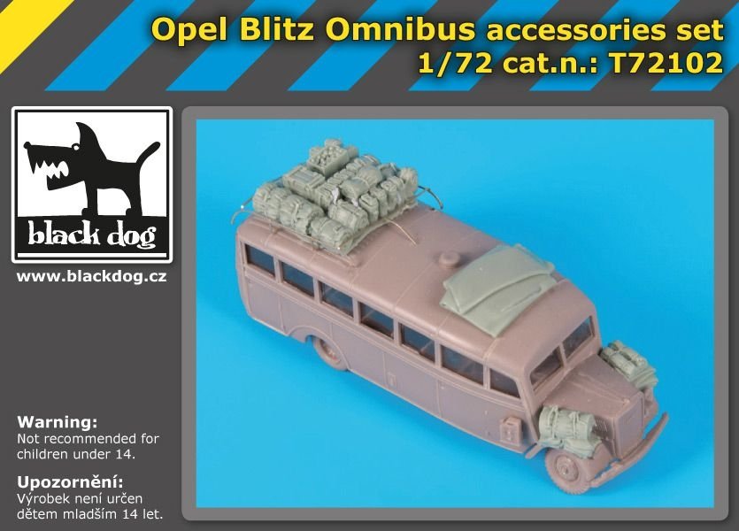 Black Dog T72102 Opel Blitz Omnibus accessories set for Roden 1/72 – imagen 2