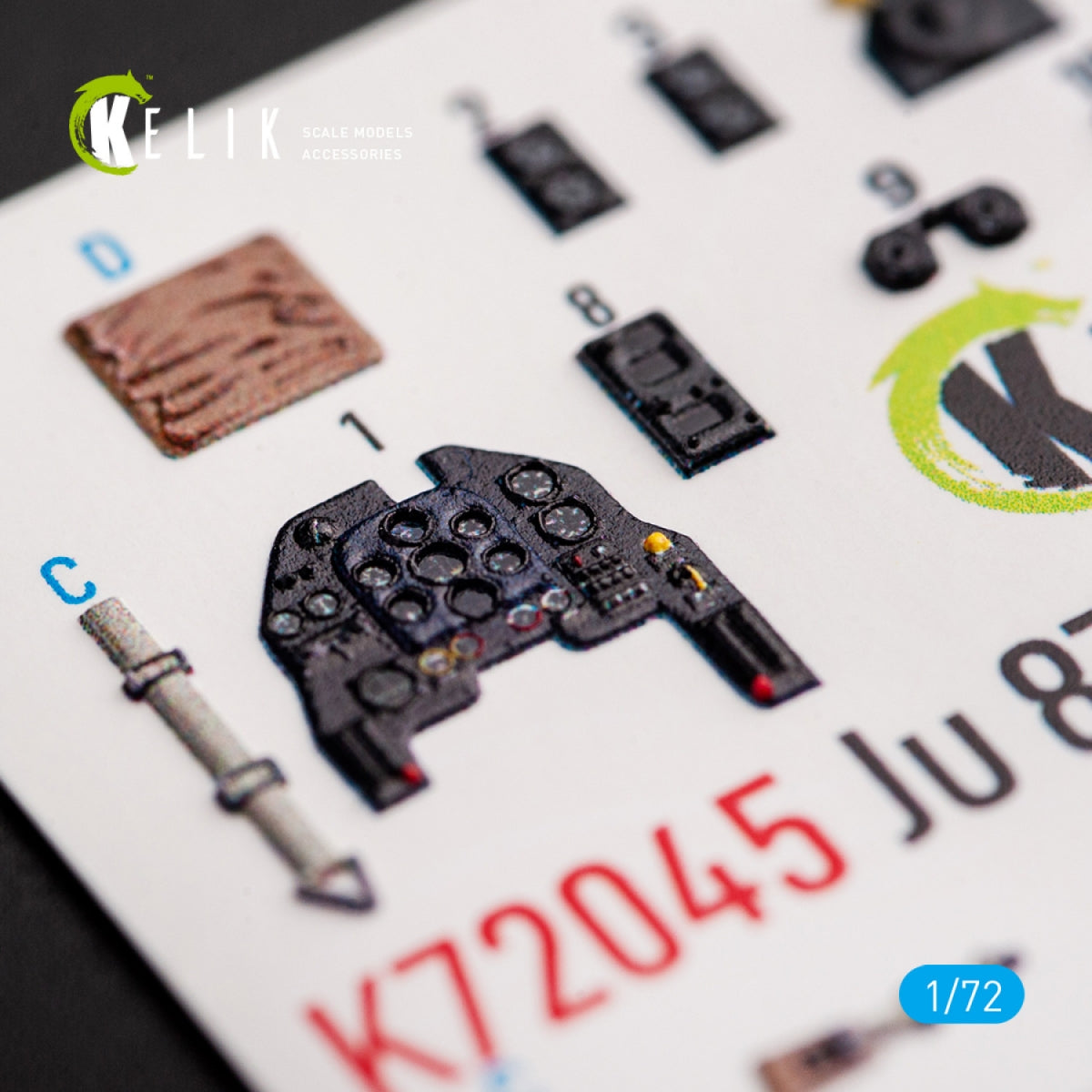 Kelik K72045 Junkers Ju 87D-3 Stuka - Interior 3D Decal for Special Hobby kit 1/72