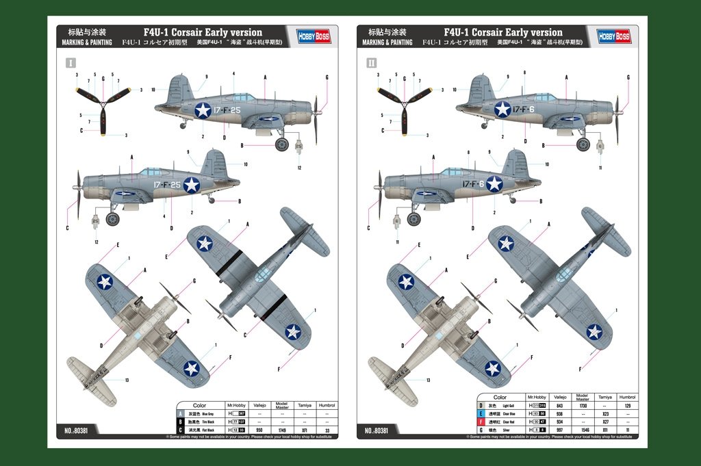 Hobby Boss 80381 F4U-1 Corsair Early version 1/48 – Bild 4