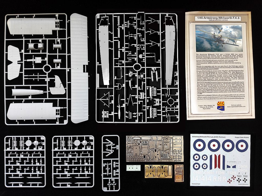 Maquette Copper State Models K1031P Premium Armstrong-Whitworth FK8 Version tardive 1/48
