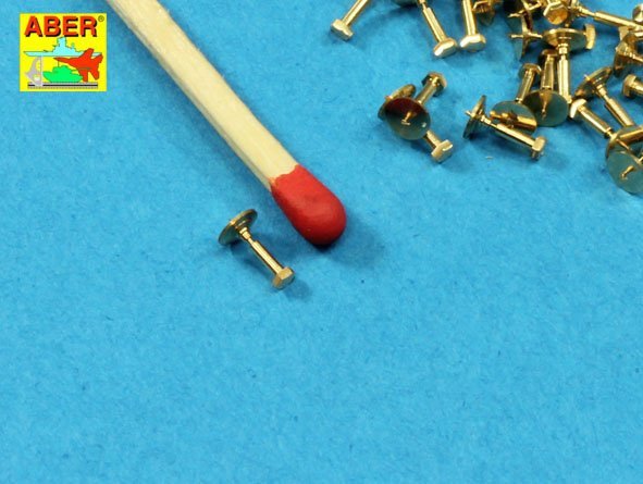 Aber 16112 Turned Hexagonal bolts (1,34x2,60mm) x 30 pcs. 1/16 – Bild 2