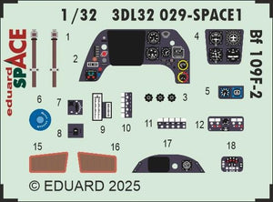 Eduard 3DL32029 Bf 109F-2 SPACE Hobby 2000 / Hasegawa 1/32 – Bild 3