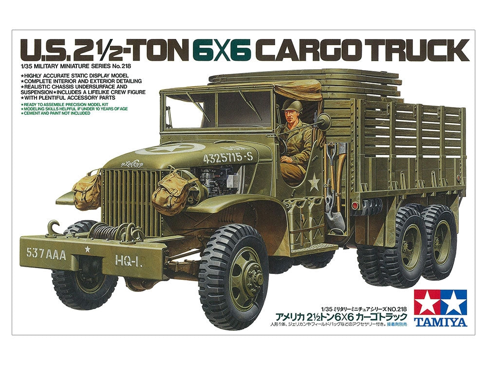 Tamiya 35218 US 2-Ton 6x6 Cargo Truck (1/35) – image 2
